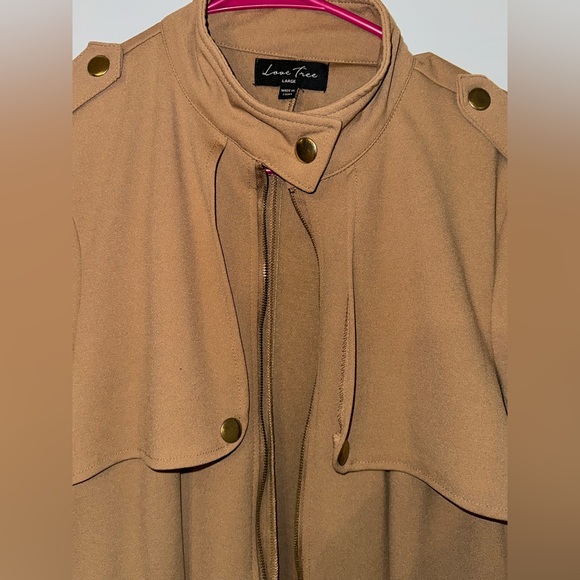 Love Tree Tan Zip-Front Jacket - Picture 10 of 10